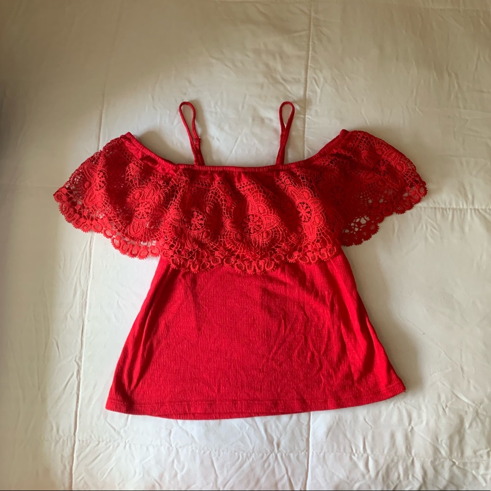 Red blouse